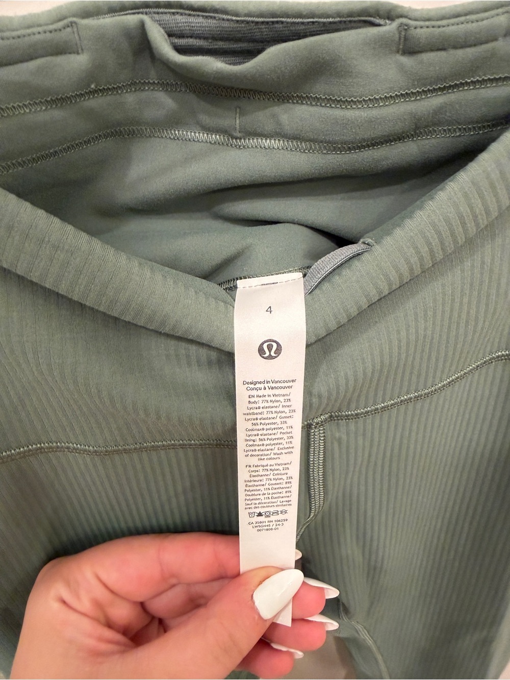 lululemon athletica Sage Green High-Rise Leggings - Picture 6 of 6